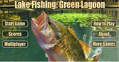 Lake fishing Green lagoon