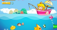 Super Princess Peach Fishing