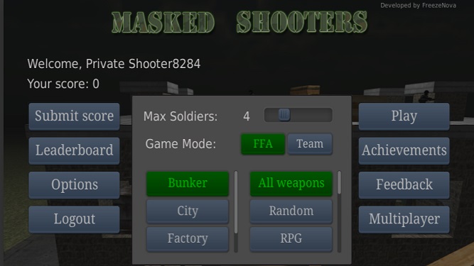 Masked Shooters Creating Map