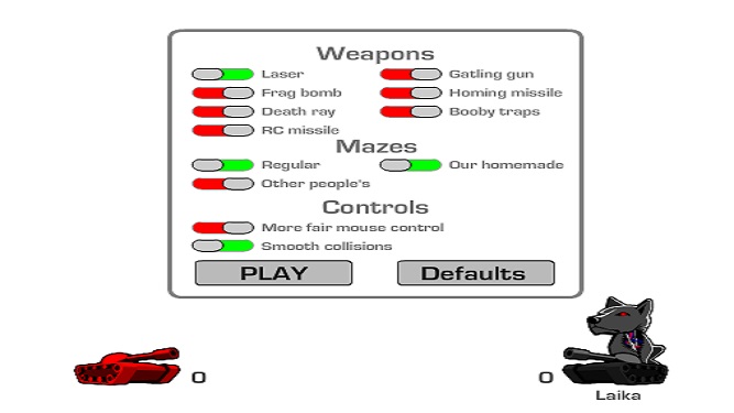 Tank trouble customaze maze and choose weapons