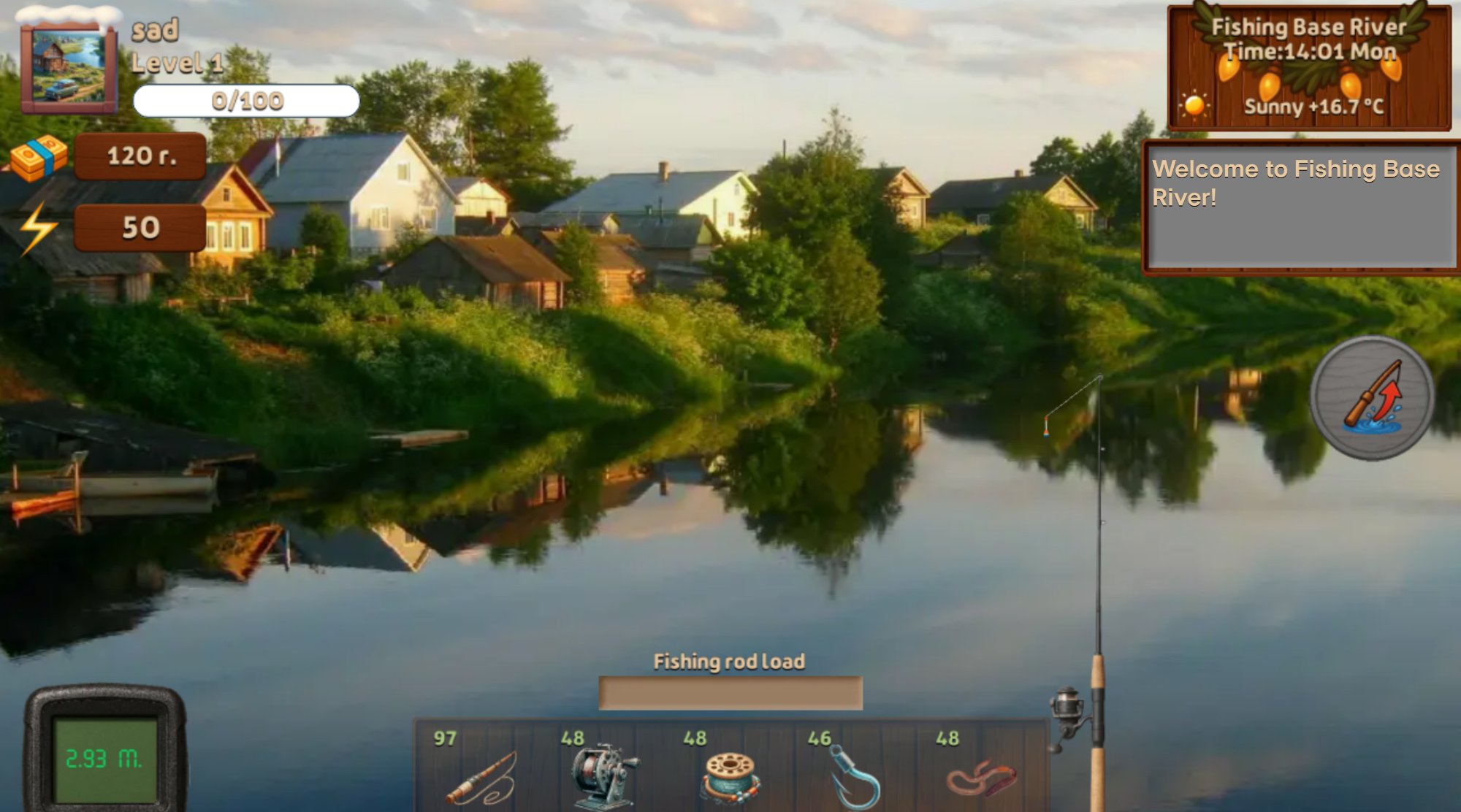 FISHING BASE RIVER gameplay